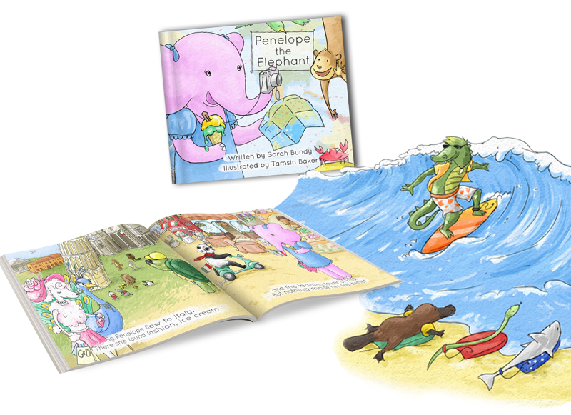 Penelope the Elephant book illustrations